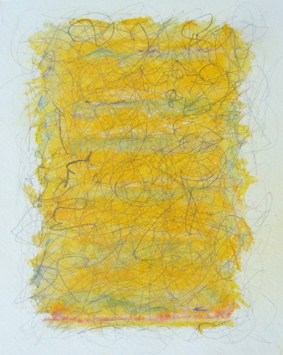 Marlise Senzamici | "Banana Sunshine_#15" | Chalk and graphite pencil on acid-free paper | 7 x 5 in.