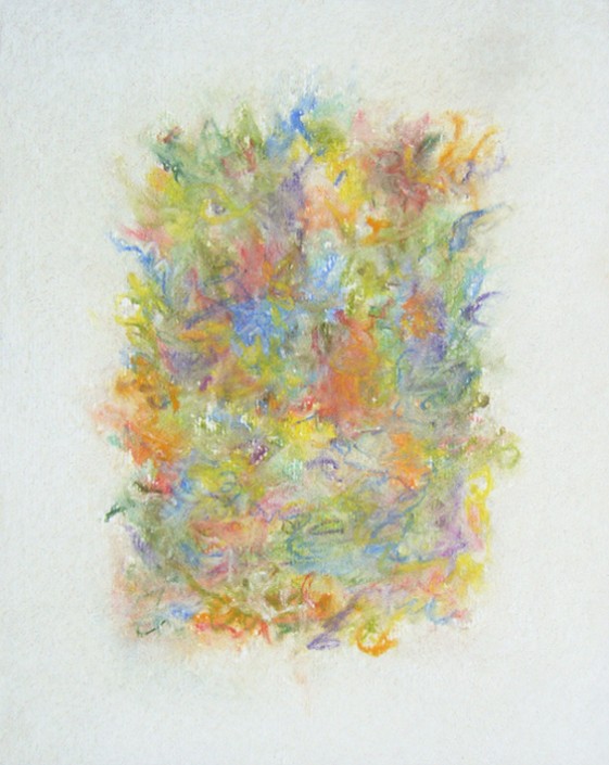 Marlise Senzamici | "Color Fix_#20" | Chalk on acid-free paper | 7 x 5 in.