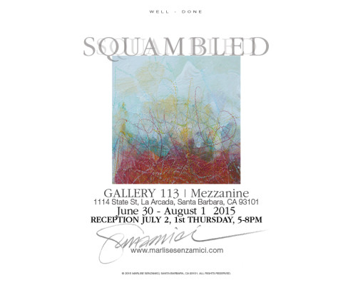 "Squambled" Artists' Reception Announcement