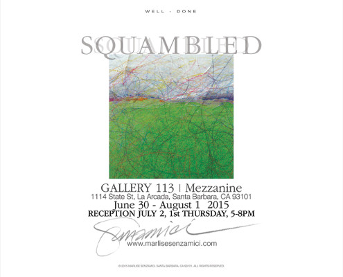 "Squambled-wGrn" Artists' Reception Announcement