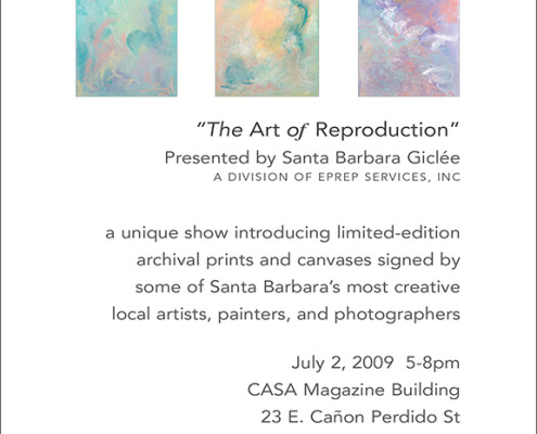 "The Art of Reproduction" Artists' Reception Announcement