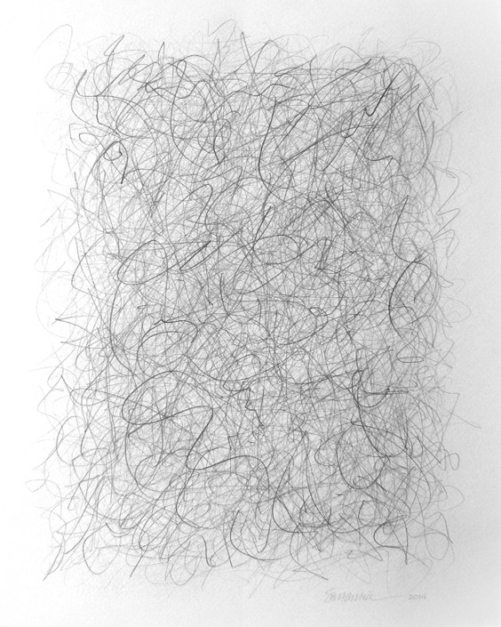 Marlise Senzamici | "Point of it All_#36" | Graphite pencil on acid-free paper | 20 x 16 in.